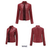 Leather Jacket Women Spring Autumn Jackets Ladies Motorcycle Large Size Stand Collar PU Leather Jacket Female Outerwear 3XL