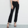 Straight High Waist Jeans Women Vintage Black Stretch Loose Long Denim Pants Streetwear Ladies trouser