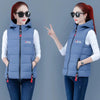 Autumn Winter Down Cotton Vest Women Short Jacket OuterWear All-Match Sleeveless Waistcoat Vests Woman Coat 3XL
