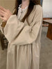 Autumn Korean Style Dress Women Ruffles Patchwork O Neck Long Sleeve Dresses Slim Waist Elegant Vestidos Mujer