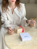 Women Autumn Beige Long Loose Lace Dress V Neck Straight Full Sleeve Pullover Maxi Dresses Female