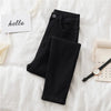 Jeans Female Denim Pants Black Color Womens Jeans Woman Stretch Bottoms Skinny Pants For Women Trousers 38
