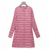 Winter Oversize Womens Duck Down Jackets Ultra Light Coat Long Puffer Jacket Casual Black Autumn Parkas ED838