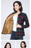 Winter Women's Warm Plaid Shirt Coat Casual Fleece Velvet Plus Thicke Tops Brand College Style Woman Clothes Outerwear