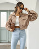 Autumn Cropped Corduroy Jackets Overcoat Single Breasted Lantern Sleeve Coats Women Vintage Winter Women Jacket 18047