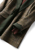 Handmade 90%Wool Women Plaid Blazer Coat Elegant Chic Wool Blend Khaki Blue Winter Coats