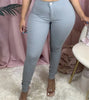 Womens Stretchy Pants Plus Size Elastic Comfort Europen Style Elastic Waist Pencil Trousers Tapered Skinny
