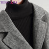 Women Autumn & Winter Wool & Blends Basic Jacket Coat Female Warm Cashmere Cloak Jackets Overcoat Outerwear & Coats