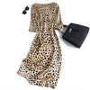 Heavy Mulberry Silk Satin Party Dress Long Sleeve Dress Women's Evening Dress
