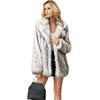 Women's fur coat imitation fox fur coat leisure warm fur coat in large European and American sizes jacket loose cardigan top