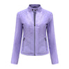 Leather Jacket Women Spring Autumn Jackets Ladies Motorcycle Large Size Stand Collar PU Leather Jacket Female Outerwear 3XL