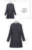 Winter Oversize Womens Duck Down Jackets Ultra Light Coat Long Puffer Jacket Casual Black Autumn Parkas ED838