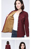 Winter Women's Warm Plaid Shirt Coat Casual Fleece Velvet Plus Thicke Tops Brand College Style Woman Clothes Outerwear