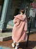 Women Winter Faux Fur Coat Hooded Long Fur Coats Thick Warm Female Plush Plus Size Loose OverCoat