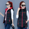 Autumn Winter Down Cotton Vest Women Short Jacket OuterWear All-Match Sleeveless Waistcoat Vests Woman Coat 3XL