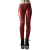 Steampunk Women Faux Leather Cosplay Pants Carnival Party Skinny Button Trousers Workout Leggings High Waist Girl Pants
