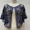 Women's 1920s Shawl Beaded Sequin Deco Evening Cape Bolero Flapper Cover Up European And American Wedding Dress Shawl On Stage