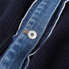 Autumn Winter Knitted Women's Sweater Loose Stitching Denim Jacket Fake Two-Piece Design Top Chaqueta Mujer Invierno