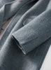 Handmade 90%Wool Women Plaid Blazer Coat Elegant Chic Wool Blend Khaki Blue Winter Coats