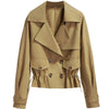 Spring Autumn Women Jacket Causal Windbreaker Famale Basic Jackets Short Coats Double breasted Ladies Outwear Tops K314