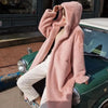 Women Winter Faux Fur Coat Hooded Long Fur Coats Thick Warm Female Plush Plus Size Loose OverCoat