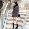 Spring Autumn Small Fragrance Wind Temperament Plaid Tweed Jacket Women Mid-length All-match Woolen Coat