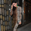 leopard print long sleeve slim bodycon sexy dress autumn winter women streetwear party festival dresses outfits