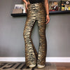 high waist leopard print flare leggings autumn winter women sexy bodycon trousers club pants