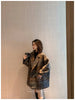 Bella philosophy Winter Korean Overcoat Women Vintage Woolen Loose Coats female Double Breasted Turn-down Collar Overcoat