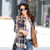 Brand Winter Warm Women Velvet Thicke Plaid Shirt Style Coat Jacket Women Clothes Tops Female Casual Jacket Outerwear