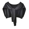 Korean Woman's Neck Guard Fake Collar Scarve Cashmere Warm Knitted Shawl Winter Wool Blouse Shoulders Cape Knotted Scarf Q36