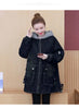 Winter Women Lamb Wool Thick Denim Jacket 5XL Loose Hooded Windbreaker Coat Casual Zipper Jeans Outerwear Warm Parkas