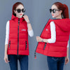 Autumn Winter Down Cotton Vest Women Short Jacket OuterWear All-Match Sleeveless Waistcoat Vests Woman Coat 3XL