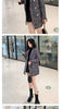 Spring Autumn Small Fragrance Wind Temperament Plaid Tweed Jacket Women Mid-length All-match Woolen Coat