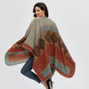 Winter Poncho Women Capes Scarf Imitation Cashmere Ladies Scarves Warm Shawls Wraps Woman Ponchos Bufanda Mujer Foulard