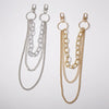 Vintage Long Metal Rock Trousers Hipster Pant Jean Keychain Ring Clip Tassel Keychains Women Accessory