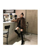Winter Leopard Print Jacket Women's Stand Collar Warm Parkas Outwear Autumn Winter Korean Female Loose Faux Fur Coats