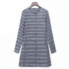 Winter Oversize Womens Duck Down Jackets Ultra Light Coat Long Puffer Jacket Casual Black Autumn Parkas ED838