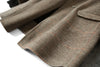 Handmade 90%Wool Women Plaid Blazer Coat Elegant Chic Wool Blend Khaki Blue Winter Coats