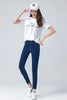 Women's Elastic high waist Skinny Jeans clothes 5XL 6XL Women black blue pocket mom Jeans skinny Stretch Denim Pants