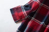 Long Sleeve Sleeping Shirt Nightwear Dress for Woman Plaid Multi Colors Plus Size Shirt Nightdress Cardigan Nighty for Ladies