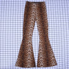 high waist leopard print flare leggings autumn winter women sexy bodycon trousers club pants