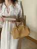 Women Autumn Beige Long Loose Lace Dress V Neck Straight Full Sleeve Pullover Maxi Dresses Female