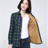 Winter Women's Warm Plaid Shirt Coat Casual Fleece Velvet Plus Thicke Tops Brand College Style Woman Clothes Outerwear