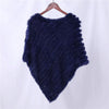 Genuine Rabbit Fur Knitted Natural Fur Poncho Wrap Coat Shawl Lady Scarf Natural Fur Wedding Party Cape
