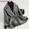 Women Autumn & Winter Wool & Blends Basic Jacket Coat Female Warm Cashmere Cloak Jackets Overcoat Outerwear & Coats