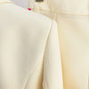 High Street Designer Runway Suit Set Women's Single Button Color Block Blazer Flare Pants Suit