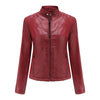 Leather Jacket Women Spring Autumn Jackets Ladies Motorcycle Large Size Stand Collar PU Leather Jacket Female Outerwear 3XL