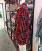 Tweed women red plaid blazers 2021winter women vintage jackets female patchwork blazer coats girls chic outfit clothes