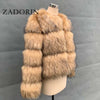 Woman Faux Raccoon Fur Coat Short Warm Fur Top Furry Jacket Women Winter Plush Fluffy Fur Coats for Woman
